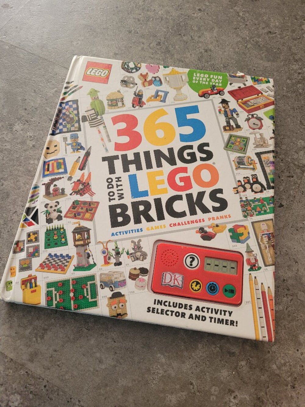 LEGO 365 Things to Do with LEGO Bricks Hardcover Activity Book with Timer